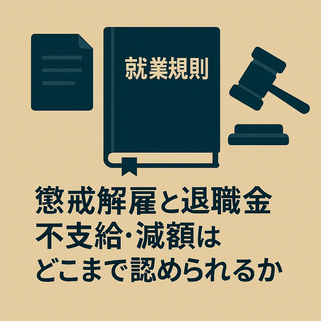 懲戒解雇と退職金不支給・減額はどこまで認められるか